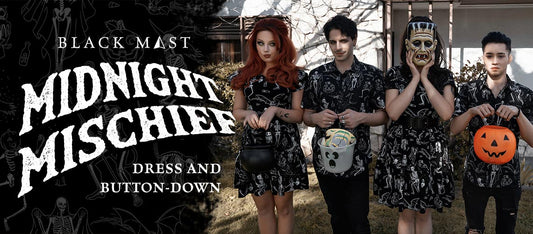 NEW Midnight Mischief button-down and dress!