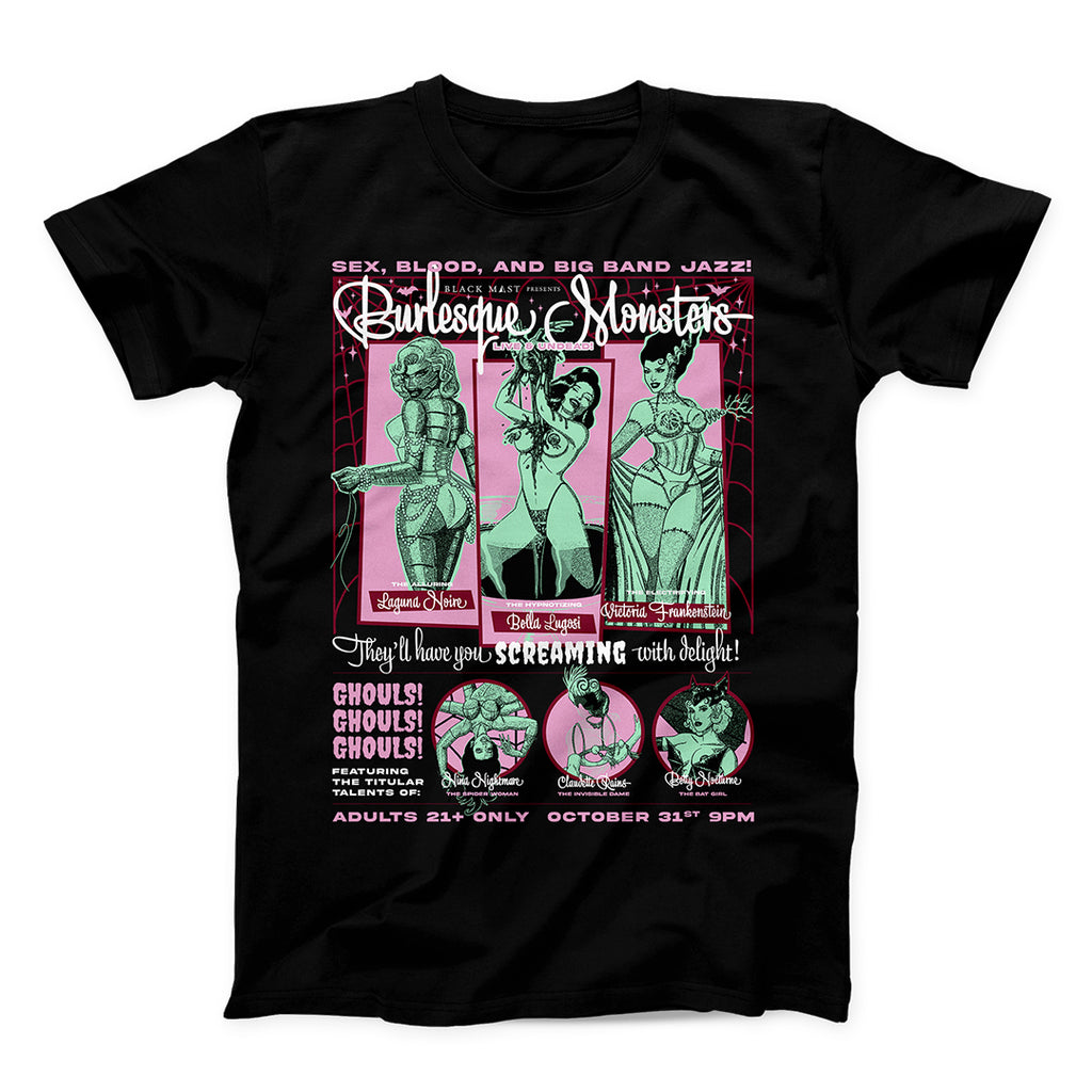 Burlesque Monsters Graphic T-Shirt