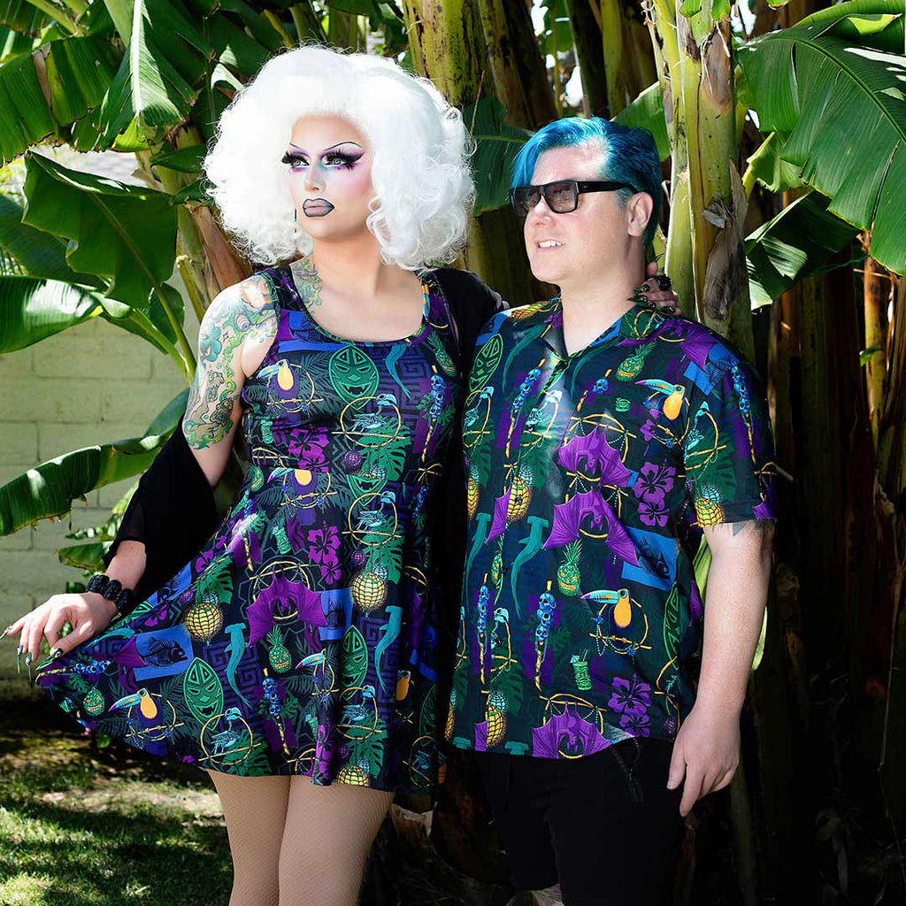 Creepy Cove Dress - Black Mast