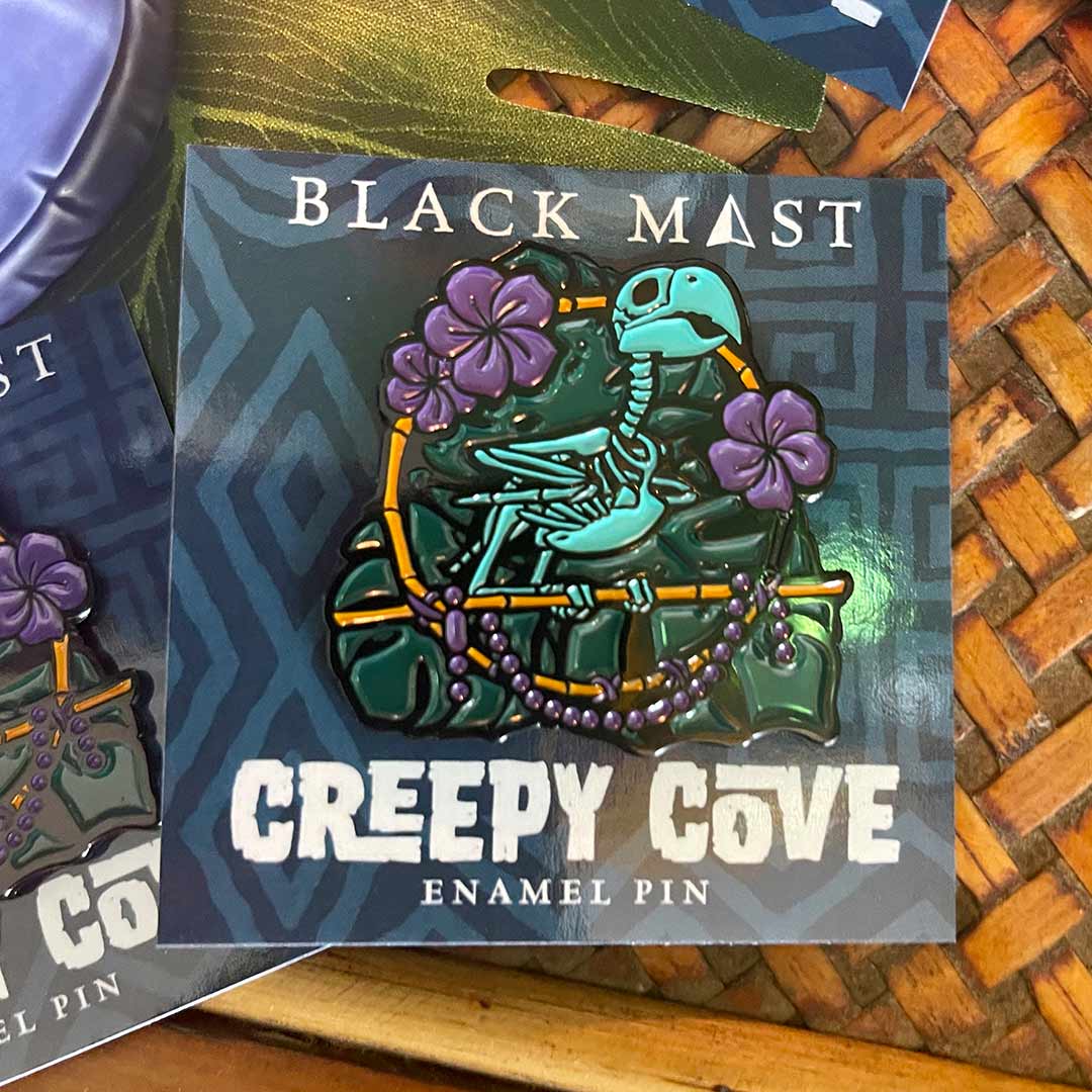 Creepy Cove Enamel Pin