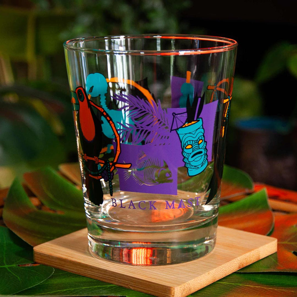 Creepy Cove Mai Tai Cocktail Glasses - Black Mast