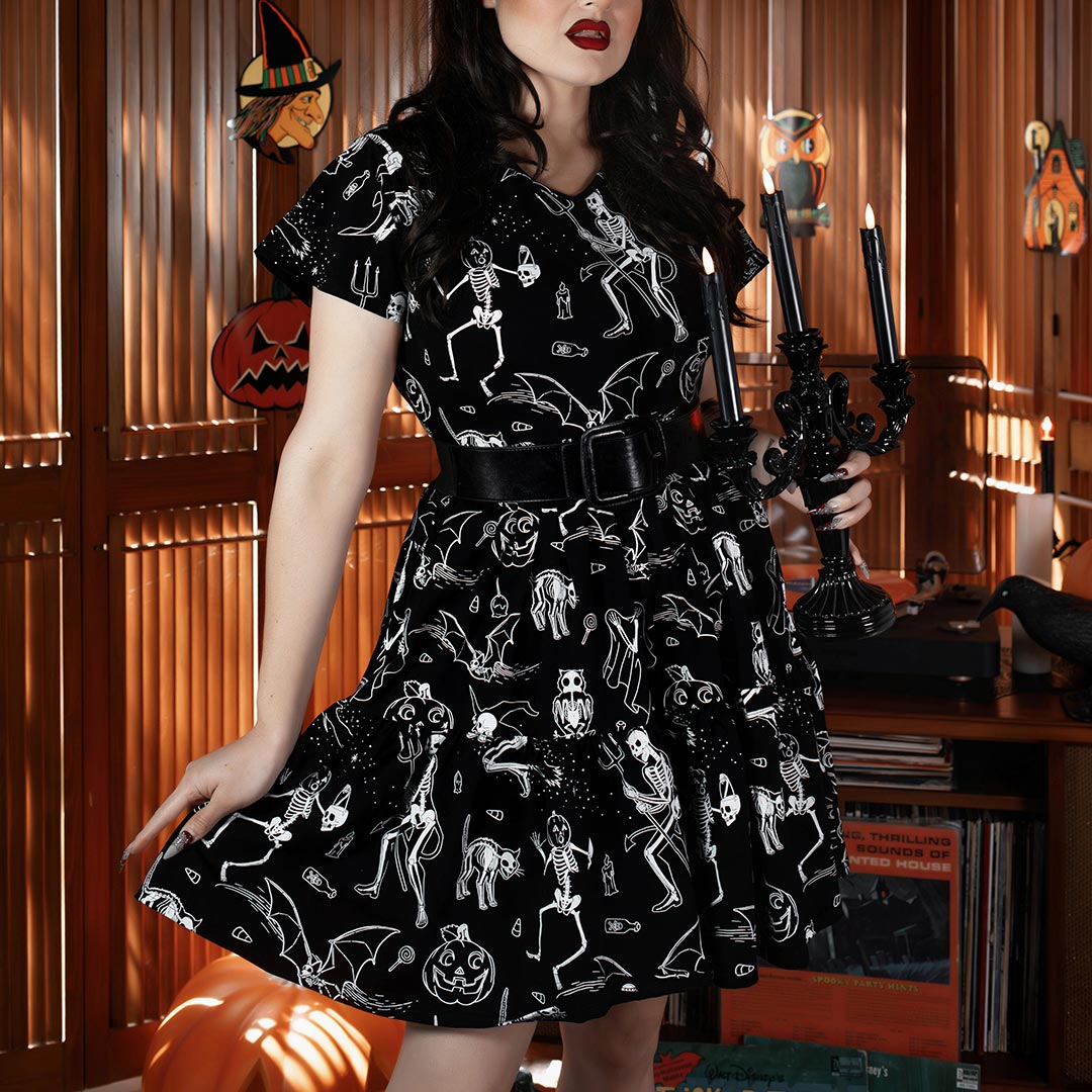 Midnight Mischief Dress - Black Mast