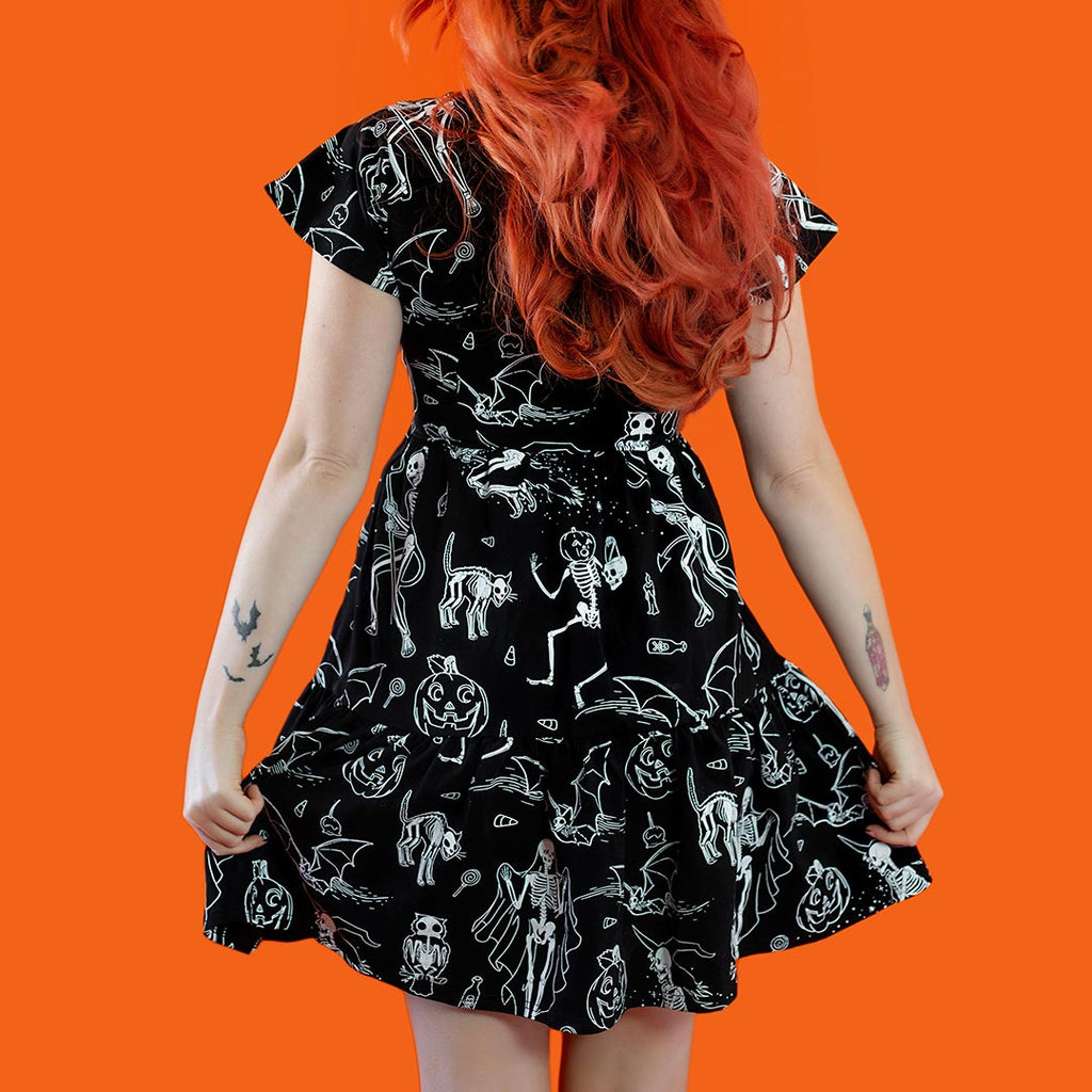 Midnight Mischief Dress - Black Mast