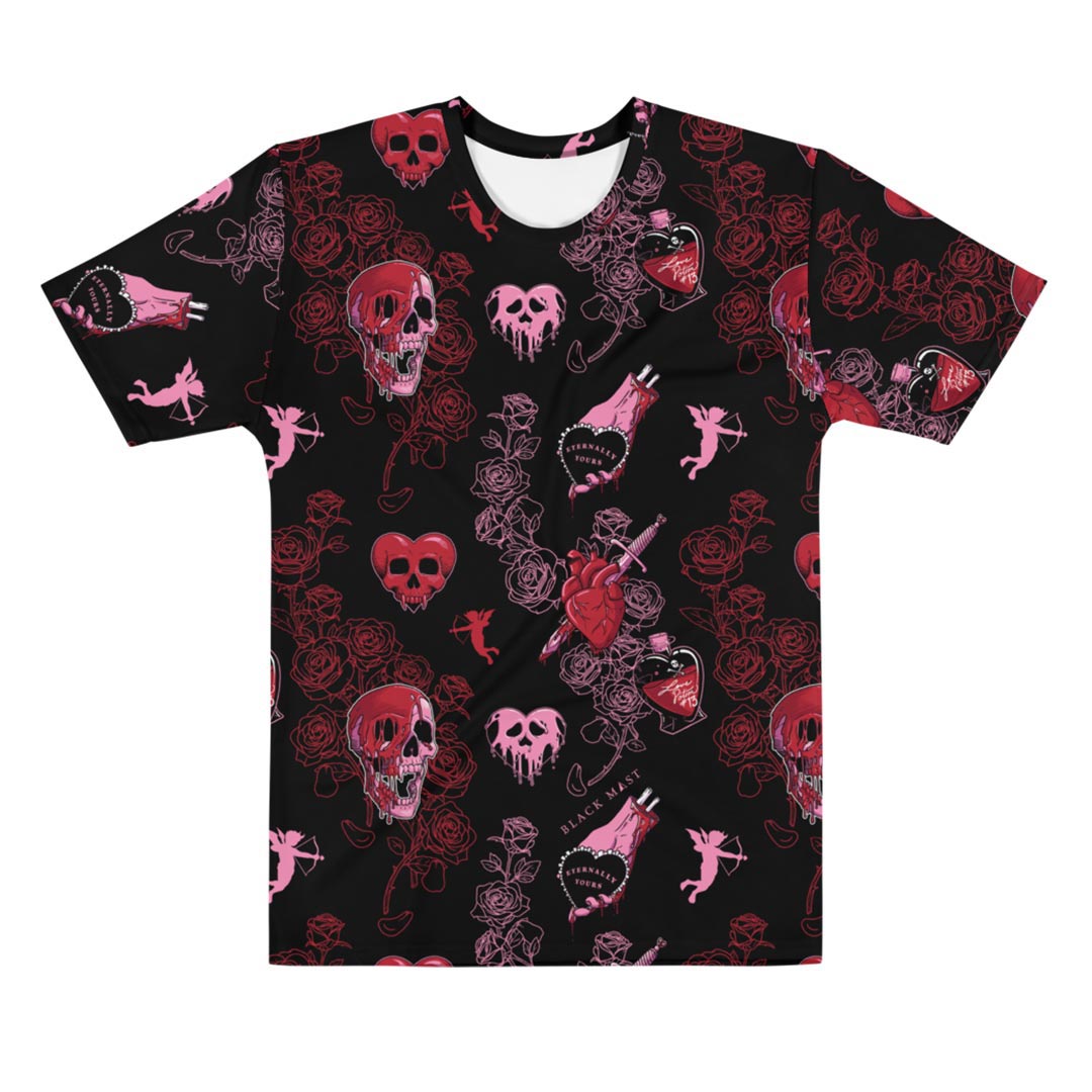 Bloody Valentine All-Over T-shirt - Black Mast