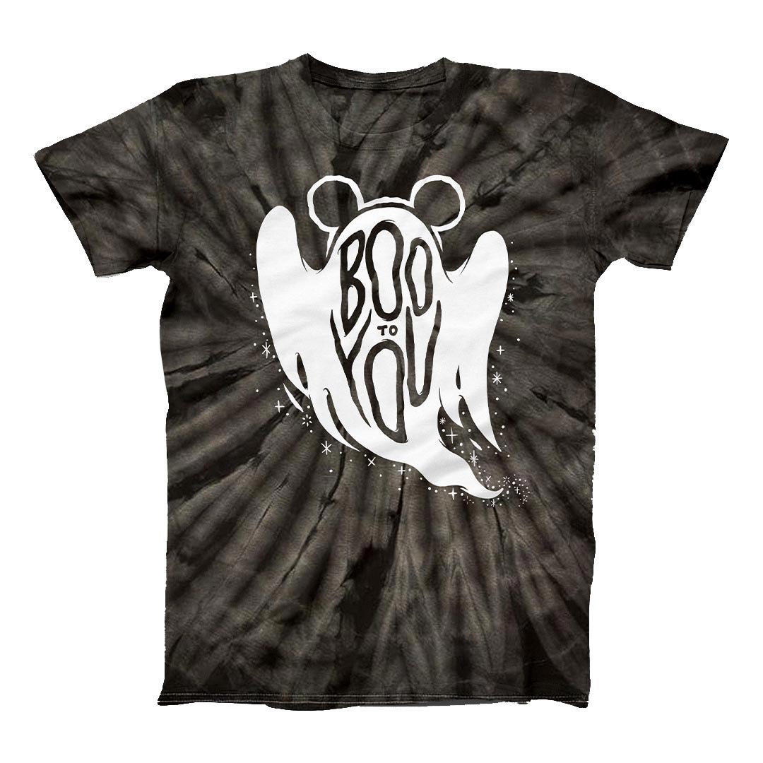 Boo To You Tie Dye T-shirt - Black Mast