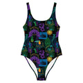 Creepy Cove One-Piece Swimsuit - Black Mast