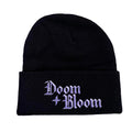 Doom + Bloom Cuffed Black Beanie - Black Mast