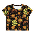 Hallow Haunts Crop Tee - Black Mast