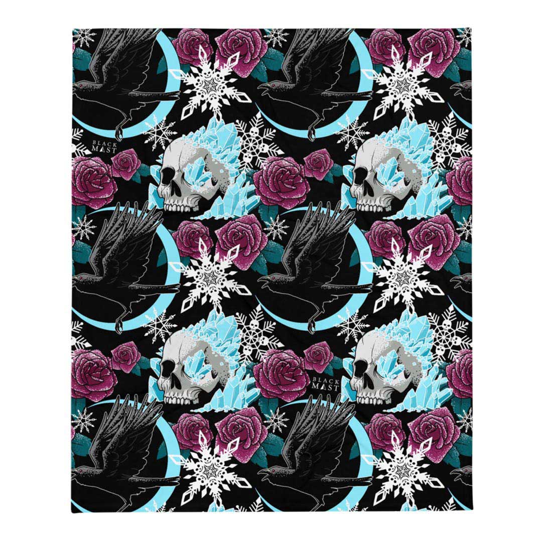 Snowgoth Throw Blanket - Black Mast