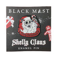 Skelly Claus Enamel Pin - Black Mast