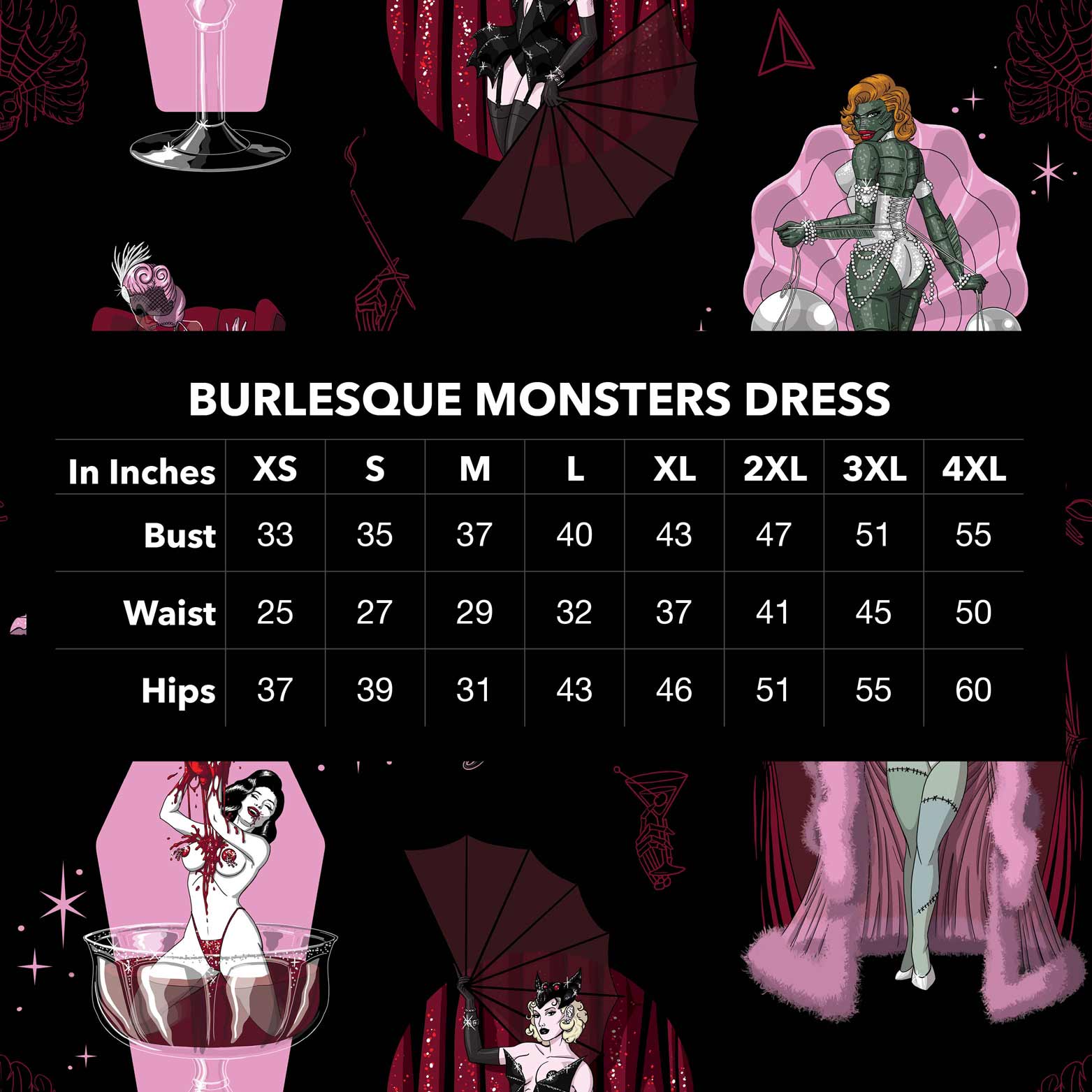 Burlesque Monsters Dress