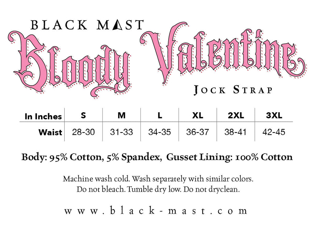 Bloody Valentine Jockstrap - Black Mast