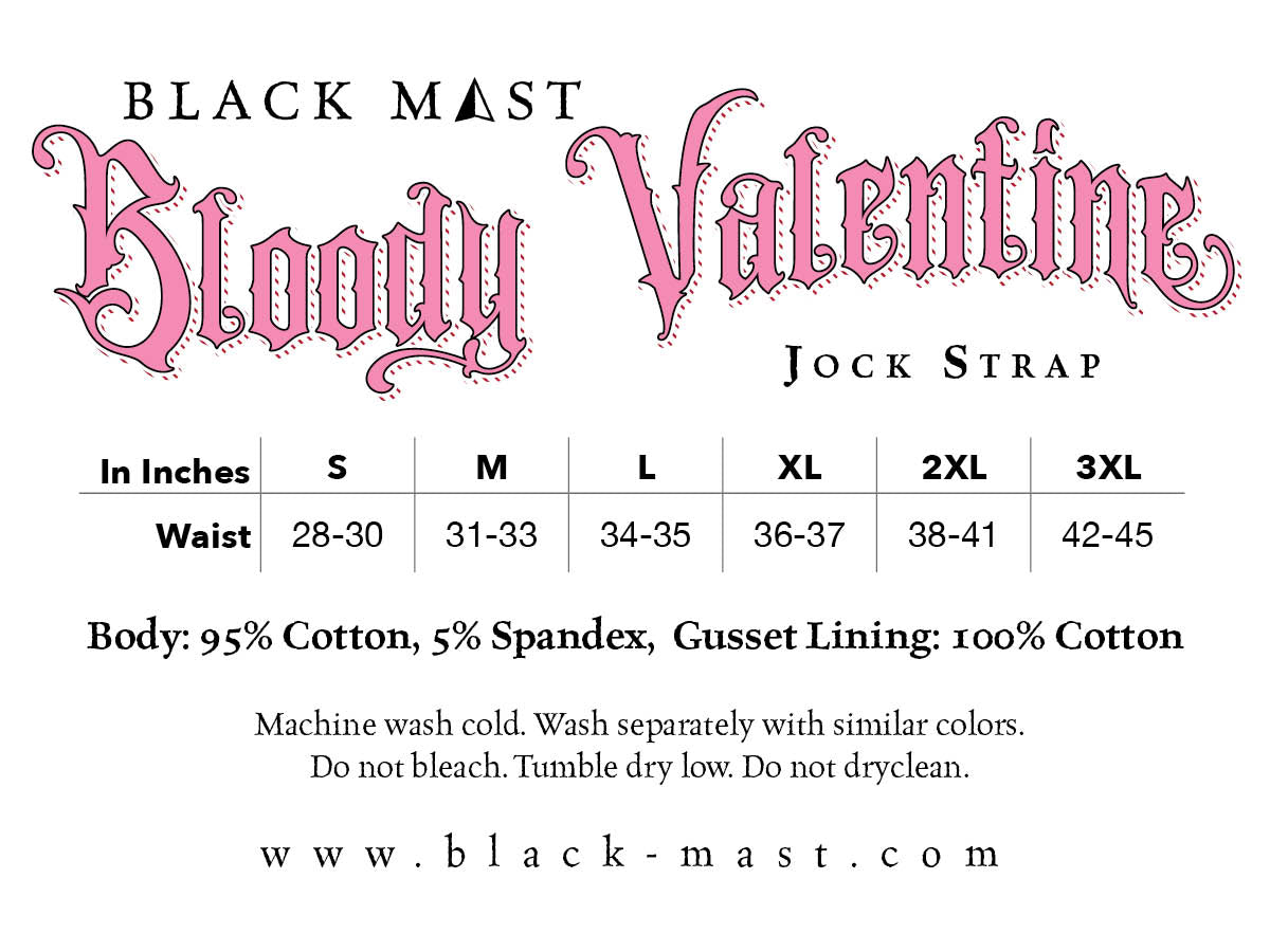 Bloody Valentine Jockstrap - Black Mast