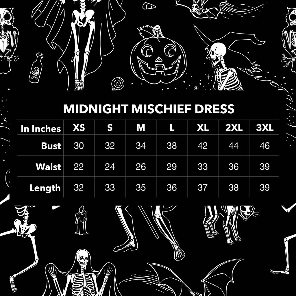 Midnight Mischief Dress - Black Mast