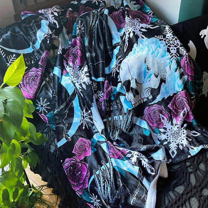 Snowgoth Throw Blanket