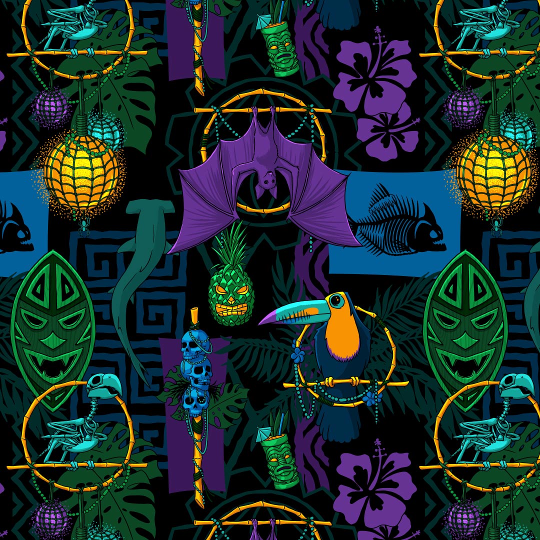 Creepy Cove Shorts - Black Mast