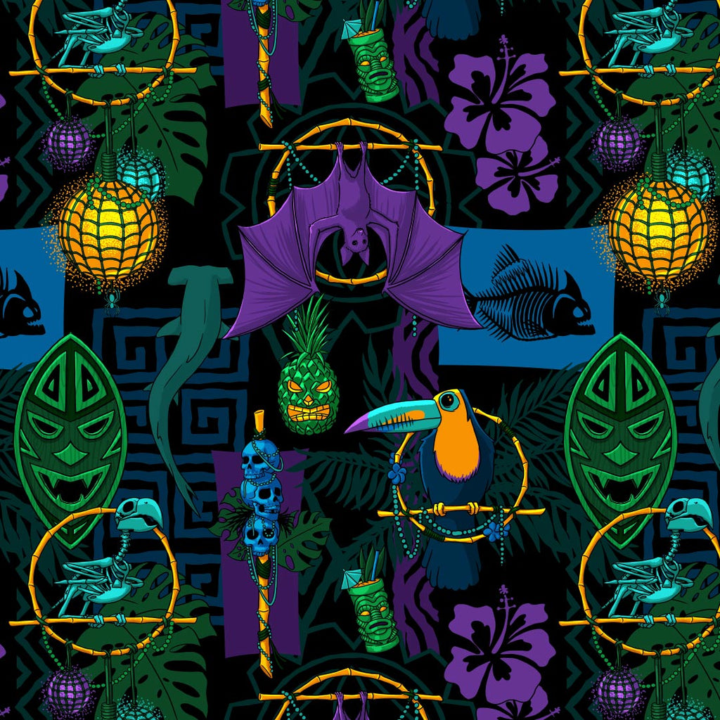 Creepy Cove Flip-Flops - Black Mast