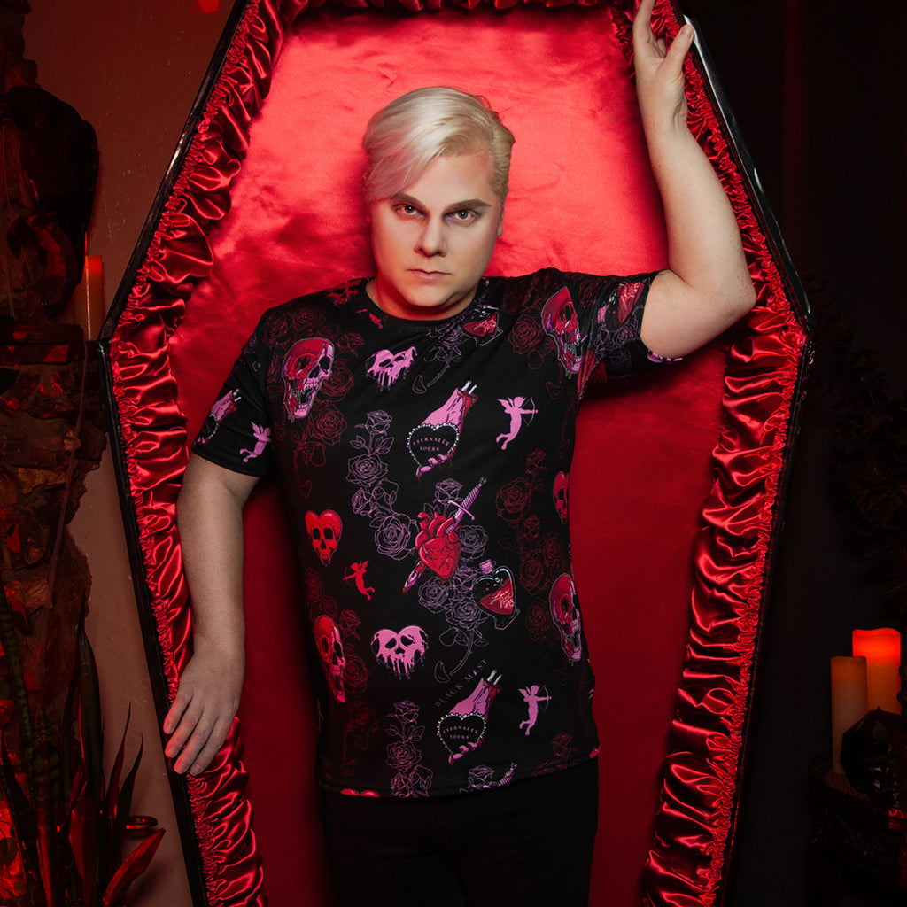 Bloody Valentine All-Over T-shirt - Black Mast