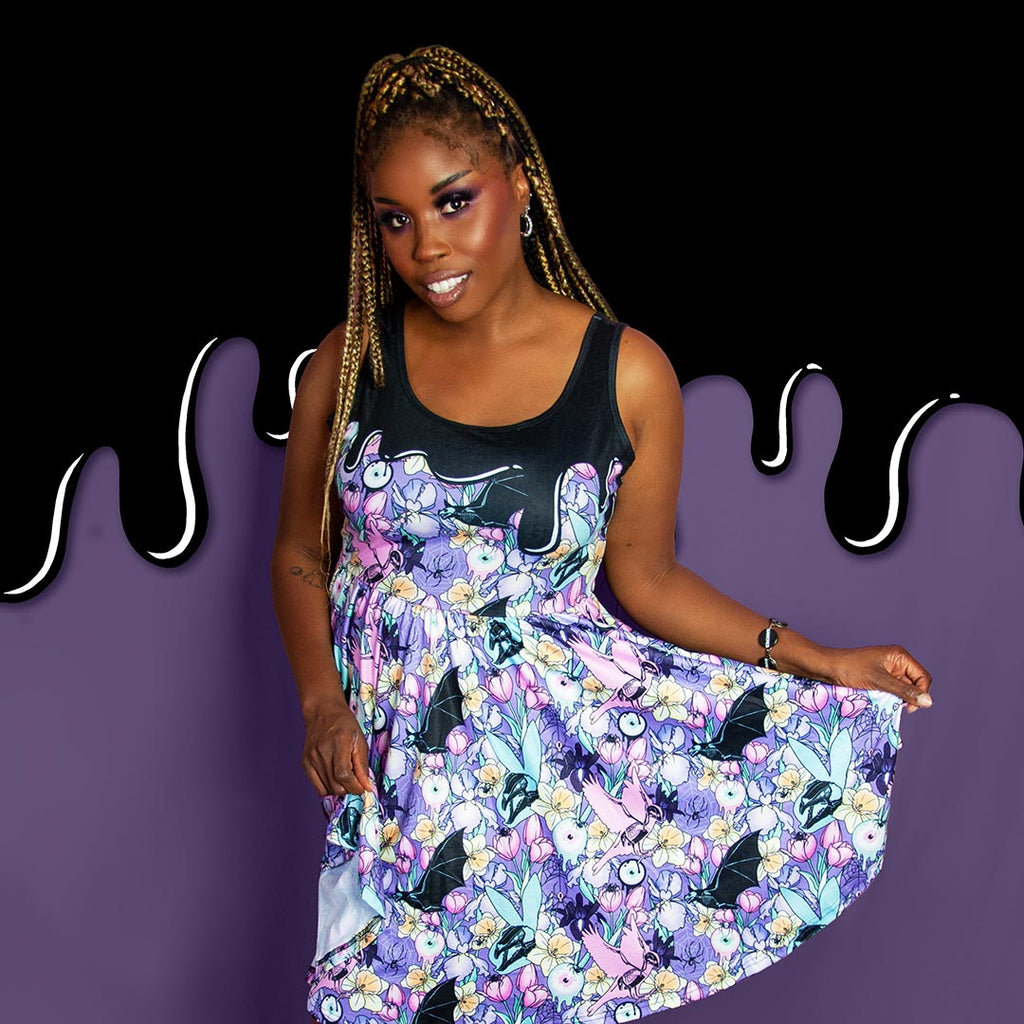 Doom + Bloom Dress - Black Mast