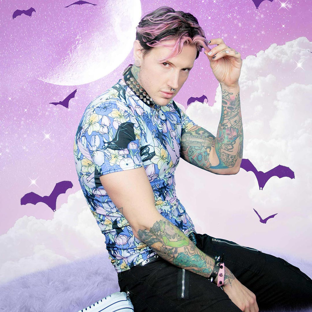 Doom + Bloom All-Over T-shirt - Black Mast