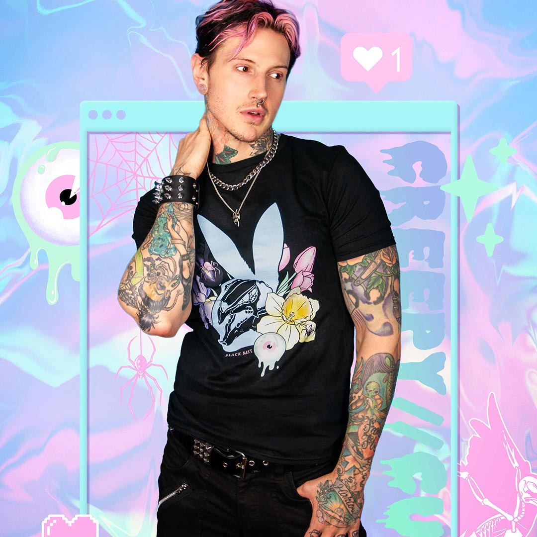 Doom + Bloom Graphic T-Shirt - Black Mast