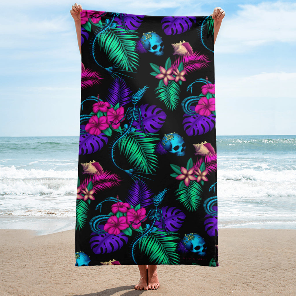 Tropigoth Beach Towel - Black Mast
