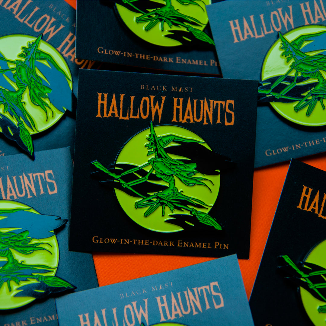 Hallow Haunts Wicked Wraith Enamel Pin - Black Mast