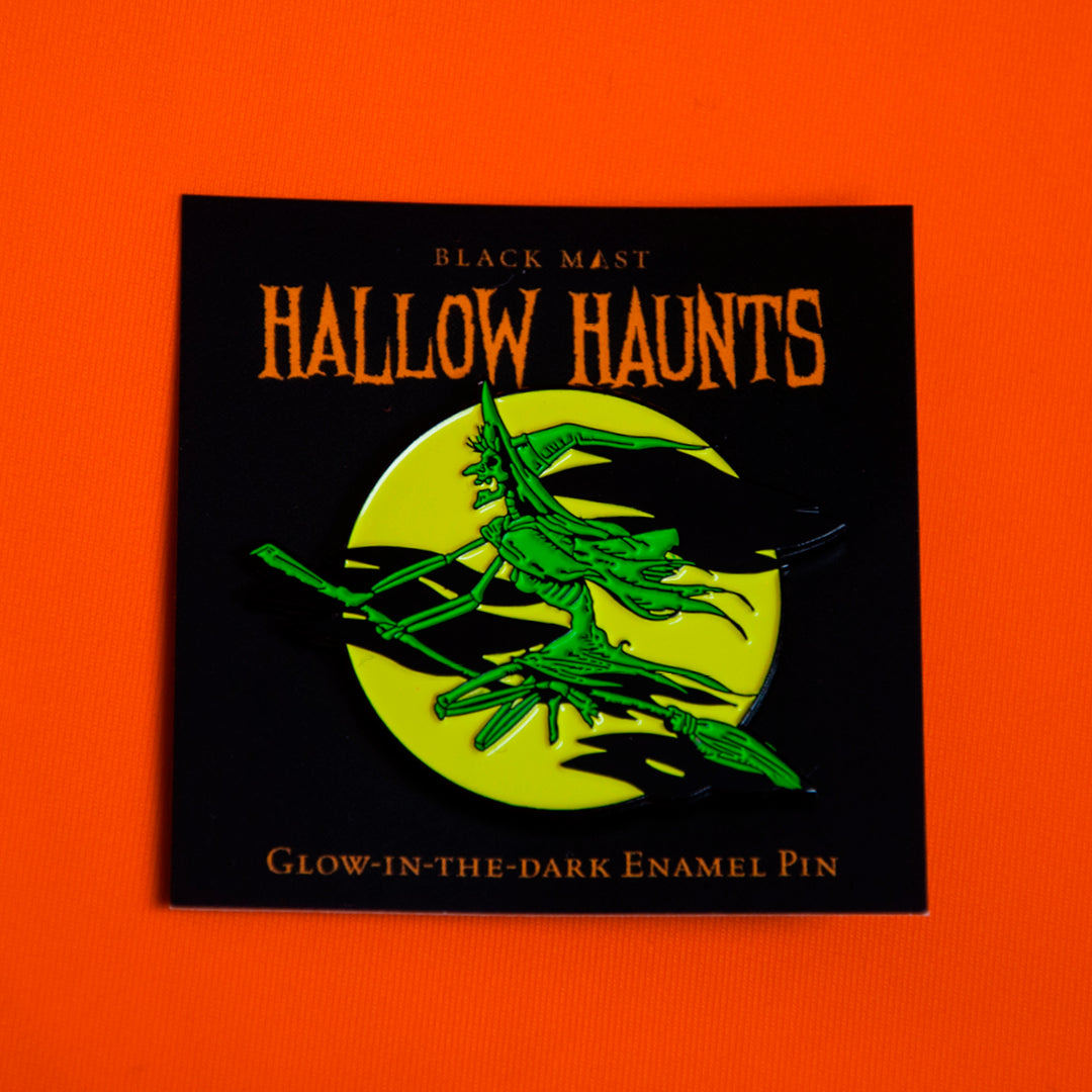 Hallow Haunts Wicked Wraith Enamel Pin - Black Mast