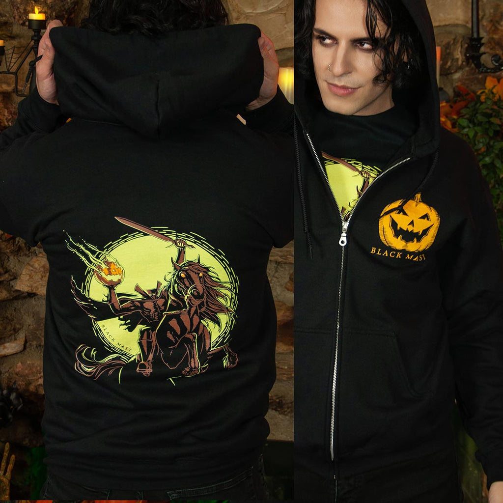 Headless Horseman Zip-Up Hoodie - Black Mast