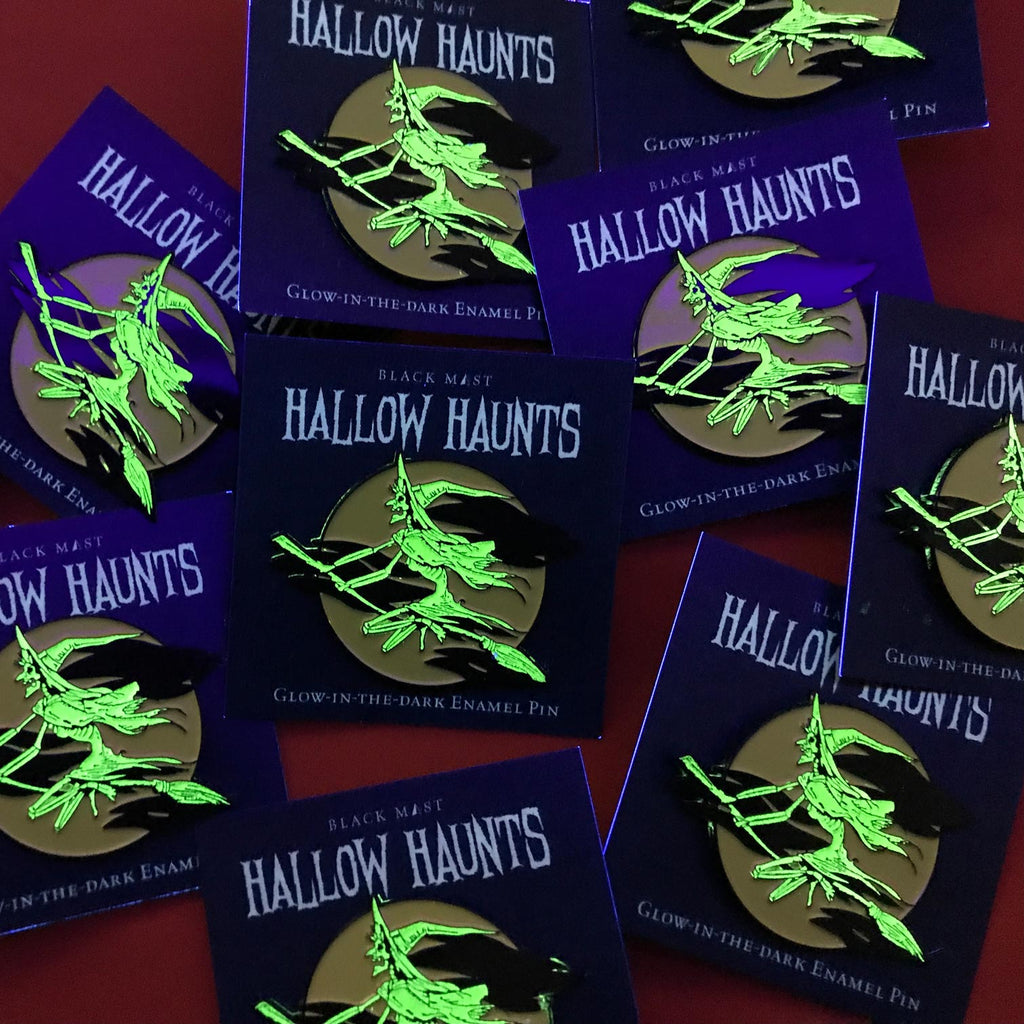 Hallow Haunts Wicked Wraith Enamel Pin - Black Mast