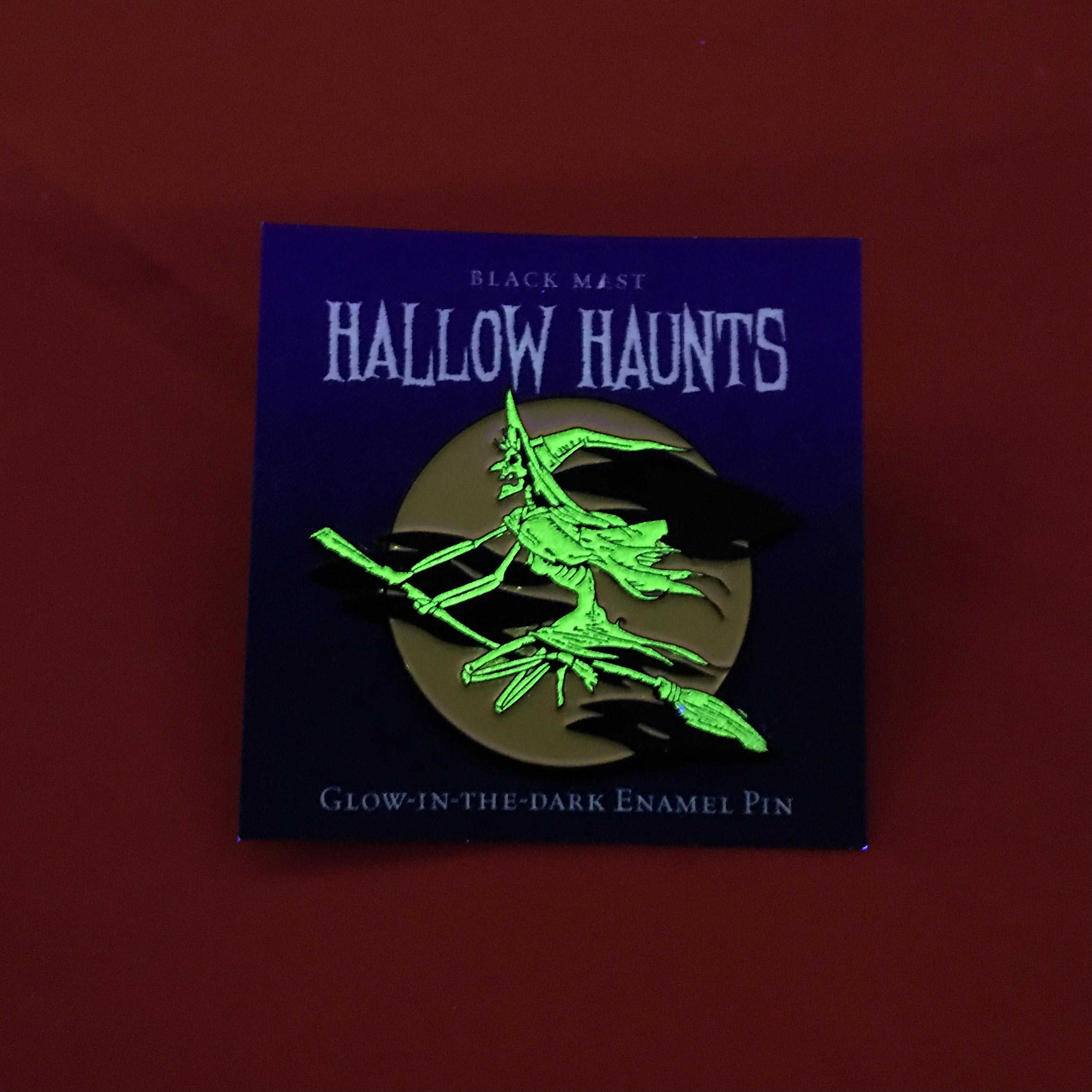 Hallow Haunts Wicked Wraith Enamel Pin - Black Mast