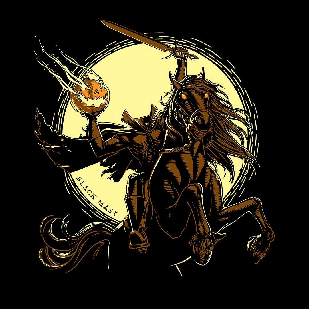 Headless Horseman T-Shirt - Black Mast