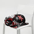 Skelly Claus Fuzzy Throw Blanket - Black Mast